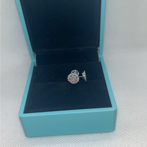 Elegant Silver Stud moissanite Earrings